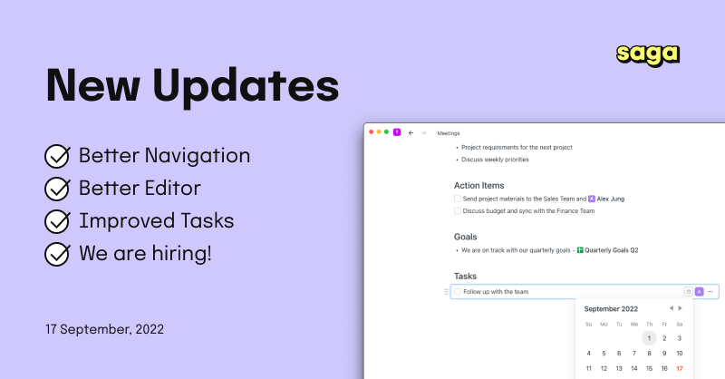 Improved desktop app, tasks, and editor