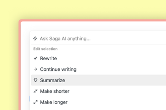 Saga AI Use Cases